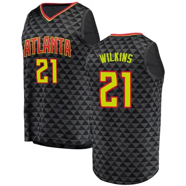 Black Dominique Wilkins Men's Fast Break Atlanta Hawks Jersey - Icon Edition