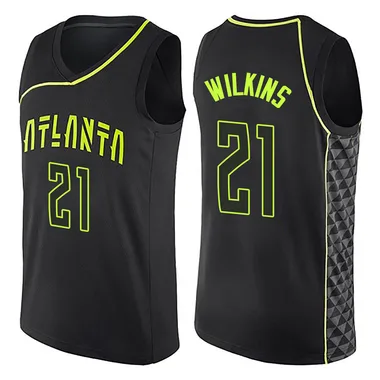 Black Dominique Wilkins Men's Swingman Atlanta Hawks City Edition Jersey