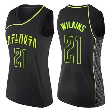 Black Dominique Wilkins Women's Swingman Atlanta Hawks City Edition Jersey