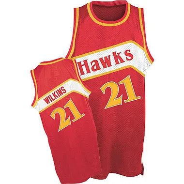 Red Dominique Wilkins Men's Swingman Atlanta Hawks Throwback Jersey