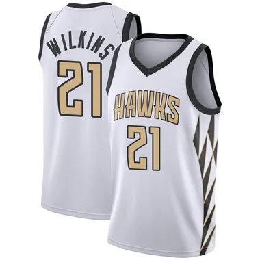 White Dominique Wilkins Youth Swingman Atlanta Hawks 2018/19 Jersey - City Edition