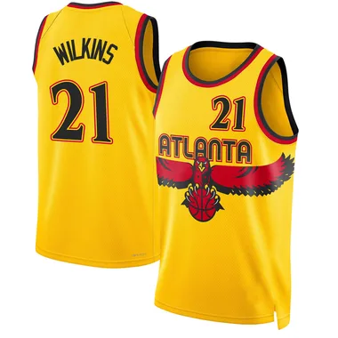 Yellow Dominique Wilkins Youth Swingman Atlanta Hawks 2021/22 City Edition Jersey